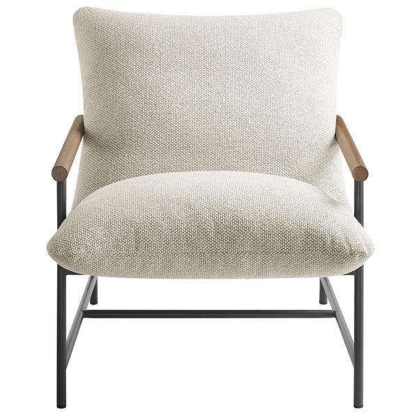 Modway Furniture Raya Outdoor Patio Sling Lounge Chair – Modern Comfort with Durable Frame for Decks and Pools Ivory EEI-7118-IVO