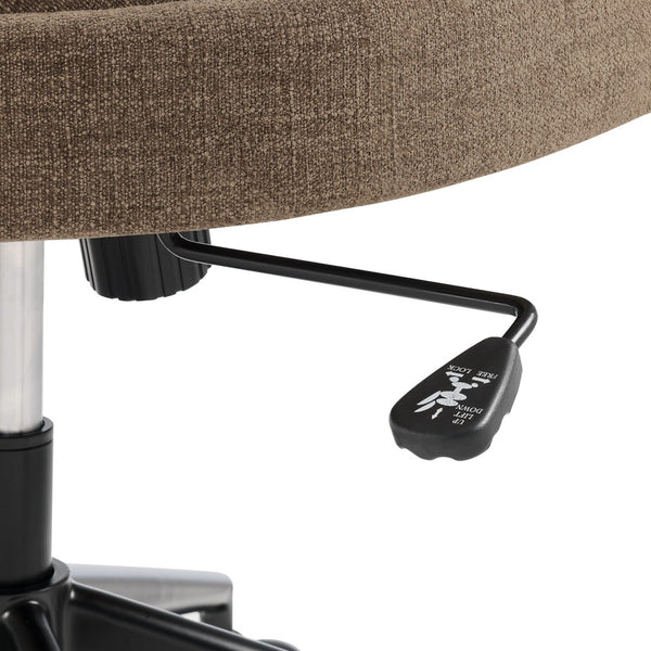 Modway Furniture Pinnacle Upholstered Office Chair - Elegant Barrel Design with Adjustable Comfort and Supportive Cushioning Mocha EEI-7149-MOC