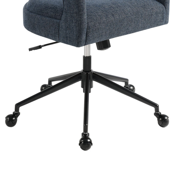 Modway Furniture Pinnacle Upholstered Office Chair - Elegant Barrel Design with Adjustable Comfort and Supportive Cushioning Slate Blue EEI-7149-SLB