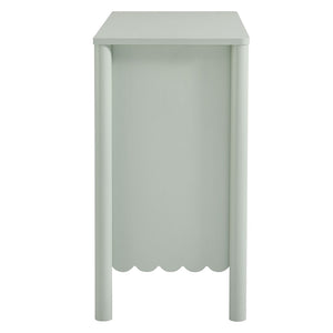 Modway Furniture Emmeline 35" Scalloped Sideboard Cabinet - Elegant Storage Solution for Modern Farmhouse Charm Sage EEI-7152-SGE