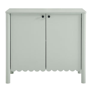 Modway Furniture Emmeline 35" Scalloped Sideboard Cabinet - Elegant Storage Solution for Modern Farmhouse Charm Sage EEI-7152-SGE