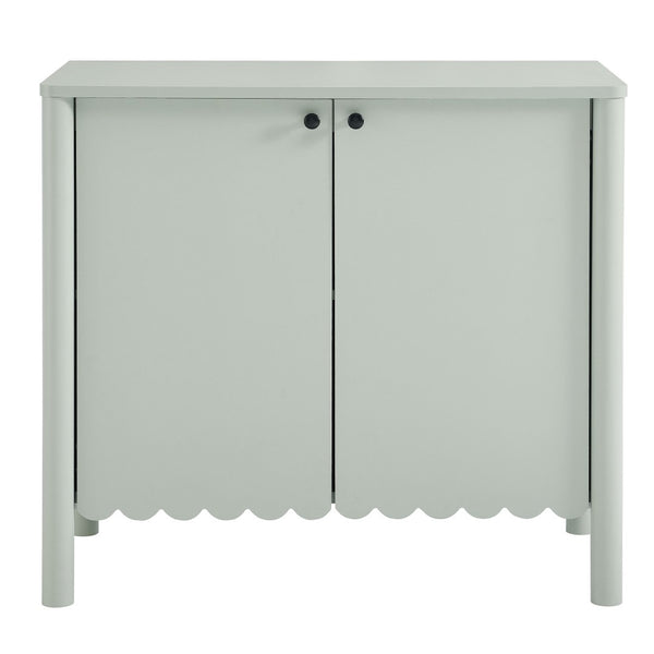 Modway Furniture Emmeline 35" Scalloped Sideboard Cabinet - Elegant Storage Solution for Modern Farmhouse Charm Sage EEI-7152-SGE