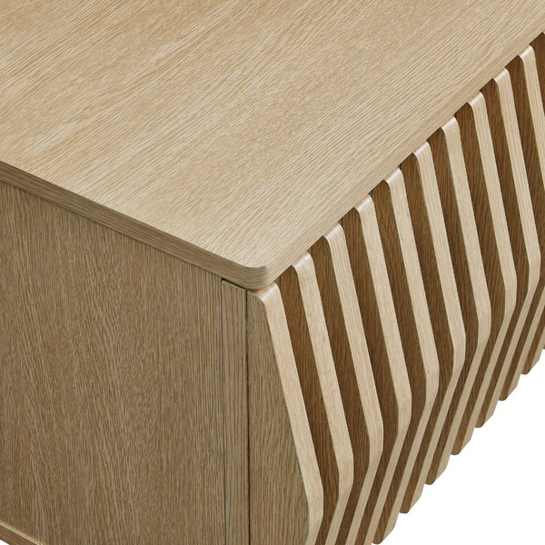 Modway Furniture Vaughn 64" Wall-Mounted TV Stand - Minimalist Floating Cabinet with Smart Storage & Cable Management Ash EEI-7164-ASH