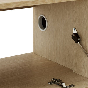 Modway Furniture Vaughn 64" Wall-Mounted TV Stand - Minimalist Floating Cabinet with Smart Storage & Cable Management Ash EEI-7164-ASH