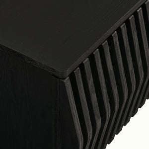 Modway Furniture Vaughn 64" Wall-Mounted TV Stand - Minimalist Floating Cabinet with Smart Storage & Cable Management Black EEI-7164-BLK