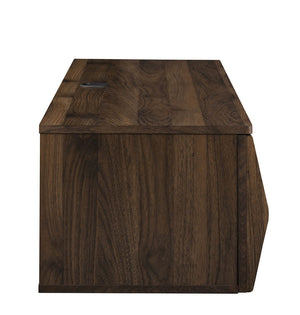 Modway Furniture Vaughn 64" Wall-Mounted TV Stand - Minimalist Floating Cabinet with Smart Storage & Cable Management Walnut EEI-7164-WAL