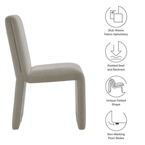 Modway Furniture Emory Fabric Upholstered Side Chair - Modern Elegance, Comfortable Design, Fully Assembled Convenience Linen EEI-7185-LIN