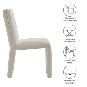Modway Furniture Emory Fabric Upholstered Side Chair - Modern Elegance, Comfortable Design, Fully Assembled Convenience Salt EEI-7185-SAL