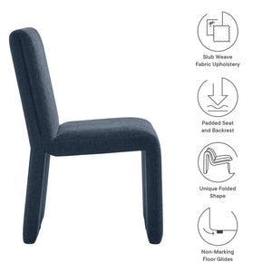 Modway Furniture Emory Fabric Upholstered Side Chair - Modern Elegance, Comfortable Design, Fully Assembled Convenience Slate Blue EEI-7185-SLB