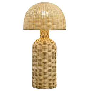 Modway Furniture Briar Rattan Table Lamp - Handwoven Coastal Accent for Bohemian Style, Perfect for Any Room Decor EEI-7191-NAT