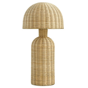 Modway Furniture Briar Rattan Table Lamp - Handwoven Coastal Accent for Bohemian Style, Perfect for Any Room Decor EEI-7191-NAT