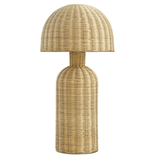 Modway Furniture Briar Rattan Table Lamp - Handwoven Coastal Accent for Bohemian Style, Perfect for Any Room Decor EEI-7191-NAT