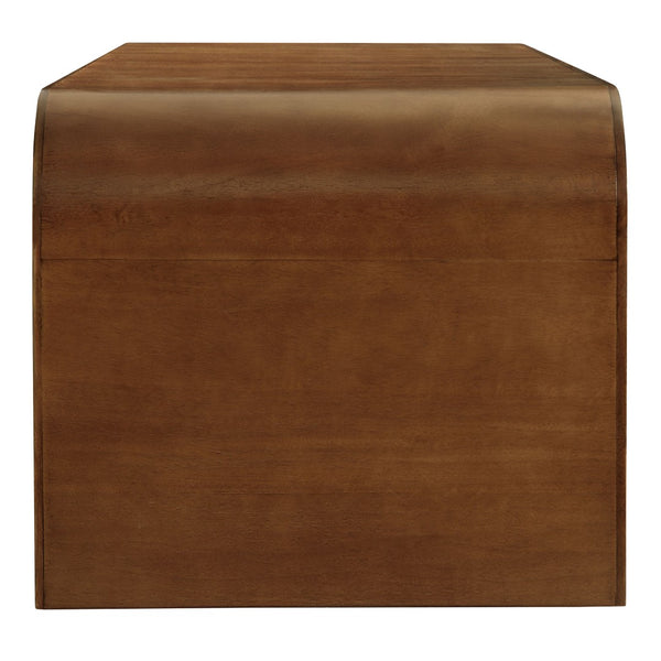 Modway Furniture Waterflute 70" Fluted Sideboard Cabinet - Modern Storage Solution with Adjustable Shelves & Style Walnut EEI-7198-WAL