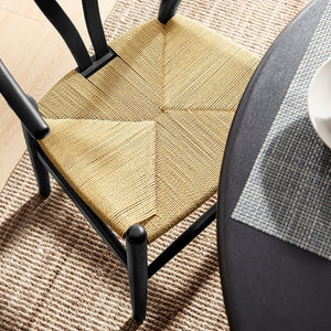 Modway Furniture Amish 29" Handcrafted Wood Dining Chair – Mid-Century Rustic Style with Comfort and Durability Black EEI-7200-BLK