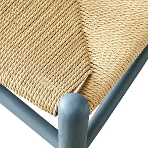 Modway Furniture Amish 29" Handcrafted Wood Dining Chair – Mid-Century Rustic Style with Comfort and Durability Harbor Blue EEI-7200-HAR