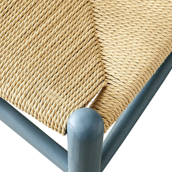 Modway Furniture Amish 29" Handcrafted Wood Dining Chair – Mid-Century Rustic Style with Comfort and Durability Harbor Blue EEI-7200-HAR