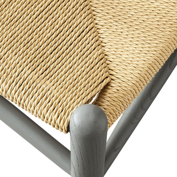 Modway Furniture Amish 29" Handcrafted Wood Dining Chair – Mid-Century Rustic Style with Comfort and Durability Light Gray EEI-7200-LGR