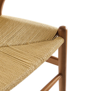 Modway Furniture Amish 29" Handcrafted Wood Dining Chair – Mid-Century Rustic Style with Comfort and Durability Walnut EEI-7200-WAL