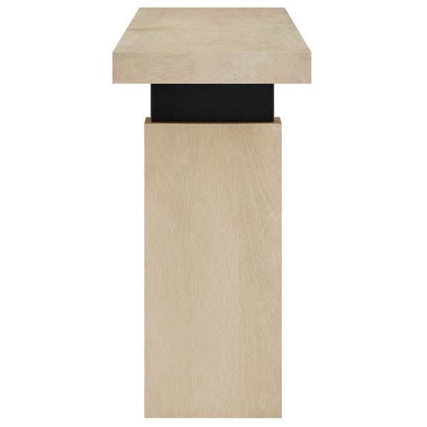 Modway Furniture Piston 52" Rectangular Wood Console Table - Modern Farmhouse Style with Durable Natural Finish EEI-7209-NAT