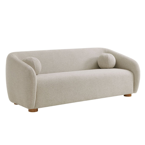 Modway Furniture Holland Curved Swivel Sofa by Modway - Luxurious Chenille Upholstery with Effortless Comfort Design Dove Gray EEI-7217-DOV