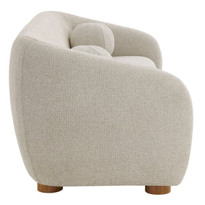 Modway Furniture Holland Curved Swivel Sofa by Modway - Luxurious Chenille Upholstery with Effortless Comfort Design Dove Gray EEI-7217-DOV