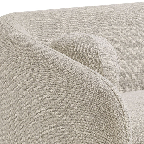 Modway Furniture Holland Curved Swivel Sofa by Modway - Luxurious Chenille Upholstery with Effortless Comfort Design Dove Gray EEI-7217-DOV