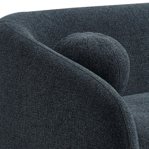 Modway Furniture Holland Curved Swivel Sofa by Modway - Luxurious Chenille Upholstery with Effortless Comfort Design Navy EEI-7217-NAV