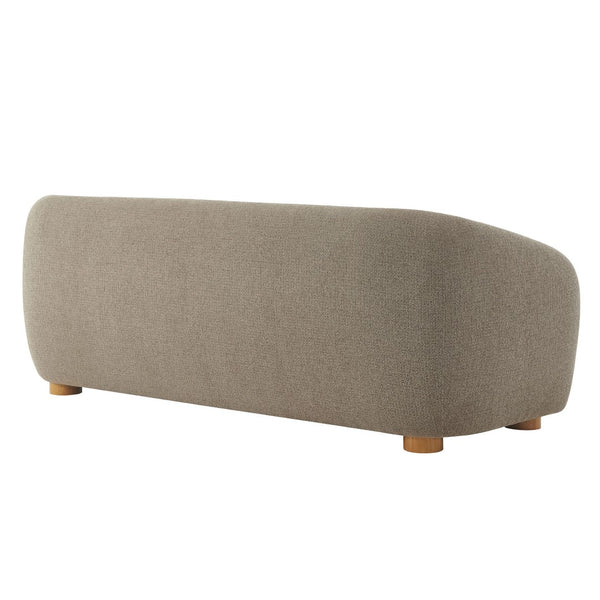 Modway Furniture Holland Curved Swivel Sofa by Modway - Luxurious Chenille Upholstery with Effortless Comfort Design Taupe EEI-7217-TAU