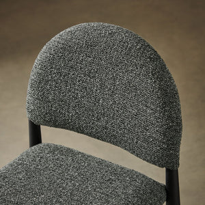 Modway Furniture Hayley Upholstered Fabric Counter Stool - Mid-Century Modern Design for Stylish Kitchen Comfort Black Anthracite EEI-7221-BLK-ANT