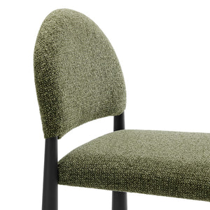 Modway Furniture Hayley Upholstered Fabric Counter Stool - Mid-Century Modern Design for Stylish Kitchen Comfort Black Leaf EEI-7221-BLK-LEA