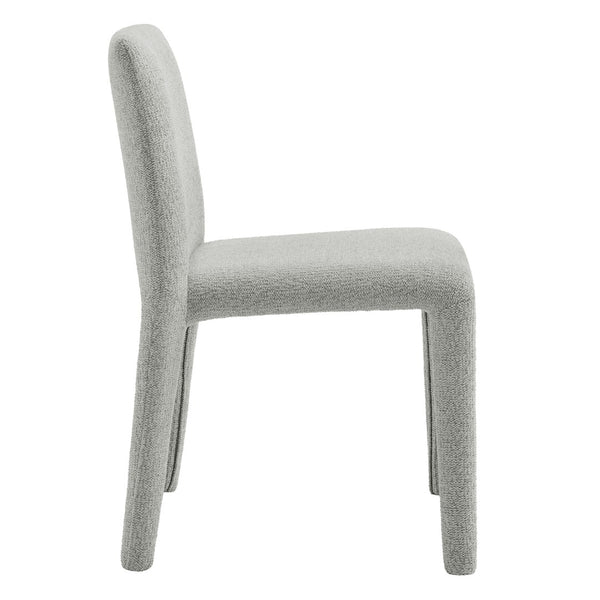 Modway Furniture Rhodes Fabric Upholstered Dining Chair - Eco-Friendly Chenille, Modern Comfort for Any Space Dove Gray EEI-7222-DOV