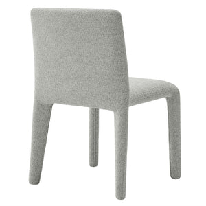 Modway Furniture Rhodes Fabric Upholstered Dining Chair - Eco-Friendly Chenille, Modern Comfort for Any Space Dove Gray EEI-7222-DOV