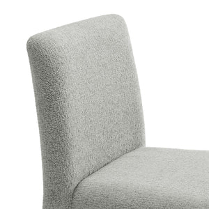 Modway Furniture Rhodes Fabric Upholstered Dining Chair - Eco-Friendly Chenille, Modern Comfort for Any Space Dove Gray EEI-7222-DOV