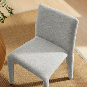 Modway Furniture Rhodes Fabric Upholstered Dining Chair - Eco-Friendly Chenille, Modern Comfort for Any Space Dove Gray EEI-7222-DOV