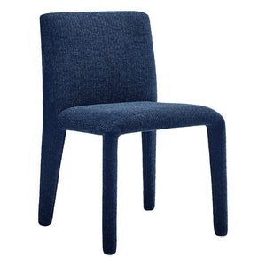 Modway Furniture Rhodes Fabric Upholstered Dining Chair - Eco-Friendly Chenille, Modern Comfort for Any Space Navy EEI-7222-NAV