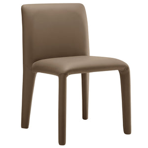 Modway Furniture Rhodes Vegan Leather Upholstered Dining Chair - Modern, Stylish Comfort for Dining and Living Spaces Mushroom Brown EEI-7223-MUS