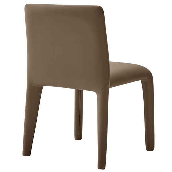 Modway Furniture Rhodes Vegan Leather Upholstered Dining Chair - Modern, Stylish Comfort for Dining and Living Spaces Mushroom Brown EEI-7223-MUS