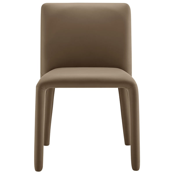 Modway Furniture Rhodes Vegan Leather Upholstered Dining Chair - Modern, Stylish Comfort for Dining and Living Spaces Mushroom Brown EEI-7223-MUS