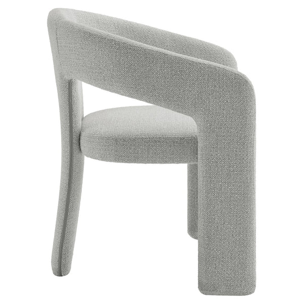 Modway Furniture Oslo Barrel Fabric Upholstered Dining Accent Chair – Modern Ergonomic Design with Metal Frame Support Dove Gray EEI-7224-DOV