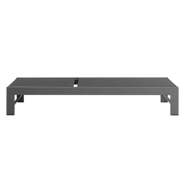 Modway Furniture Tahoe Outdoor Patio Chaise Lounge with Adjustable Recline - Durable Aluminum & Mesh Comfort EEI-7235-GRY