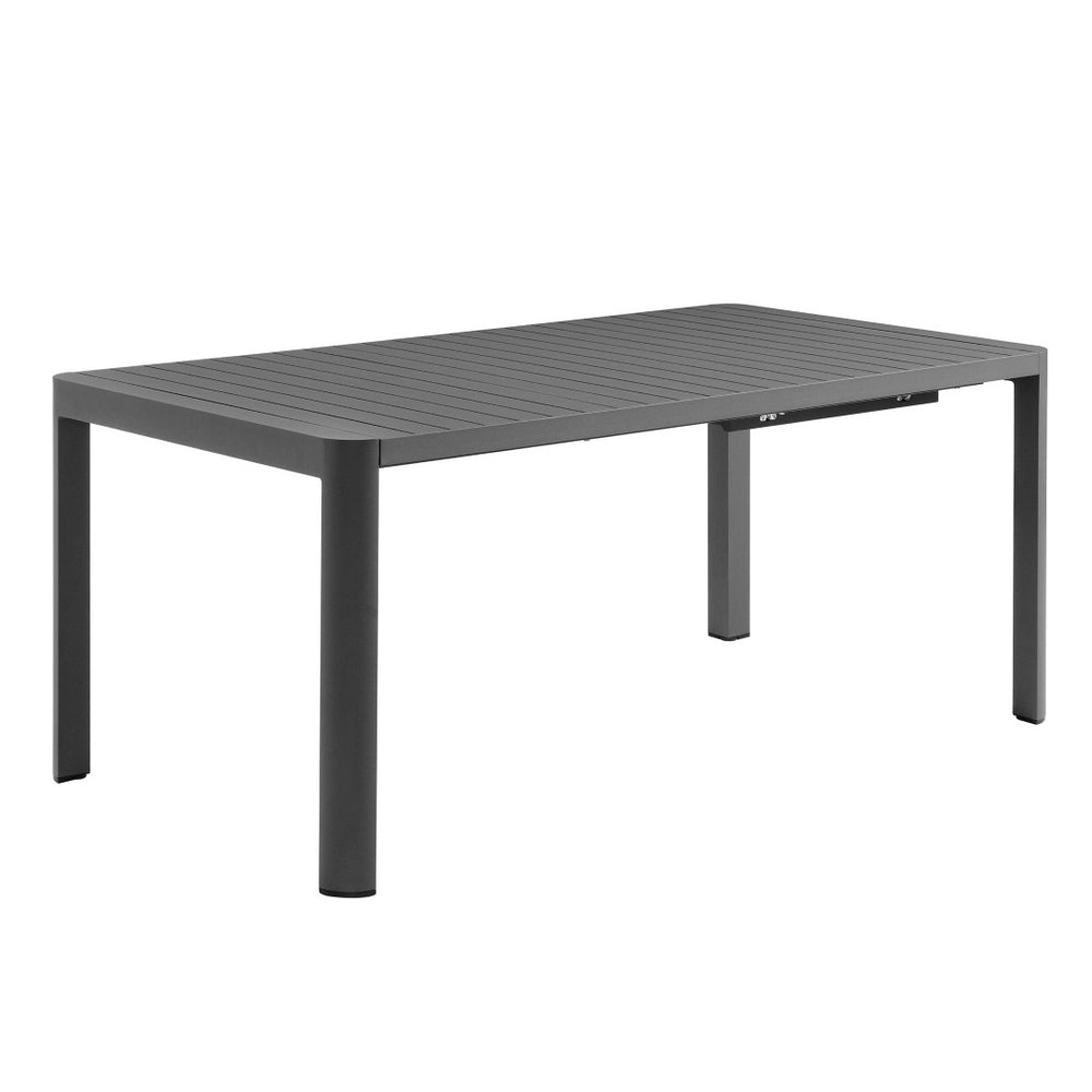 Modway Furniture Tahoe Extendable Outdoor Dining Table - Modern Aluminum Design, Low Maintenance & Durable Gray Finish EEI-7236-GRY