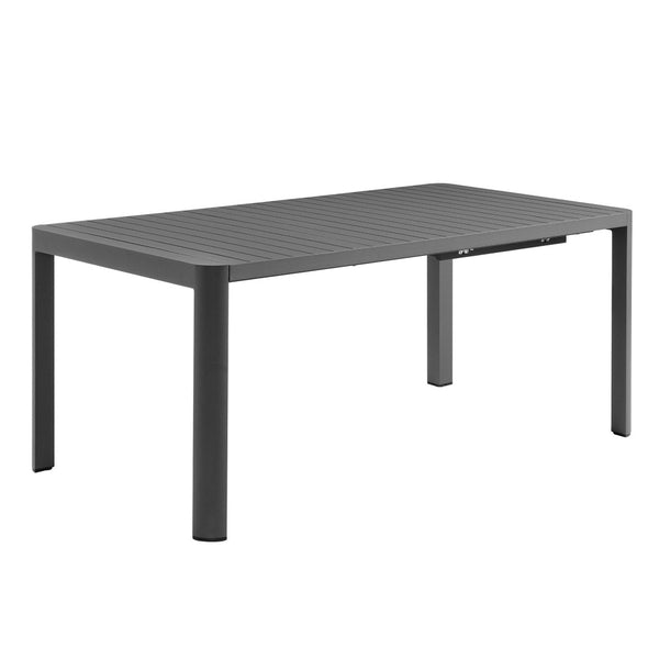 Modway Furniture Tahoe Extendable Outdoor Dining Table - Modern Aluminum Design, Low Maintenance & Durable Gray Finish EEI-7236-GRY