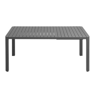 Modway Furniture Tahoe Extendable Outdoor Dining Table - Modern Aluminum Design, Low Maintenance & Durable Gray Finish EEI-7236-GRY