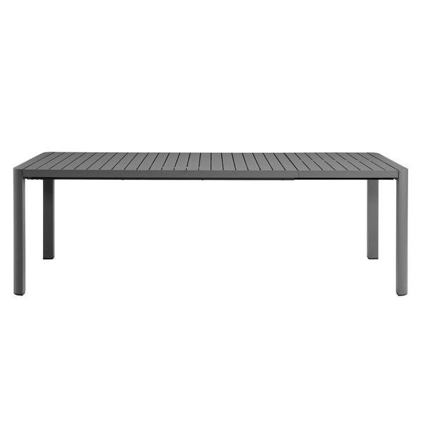 Modway Furniture Tahoe Extendable Outdoor Dining Table - Modern Aluminum Design, Low Maintenance & Durable Gray Finish EEI-7236-GRY