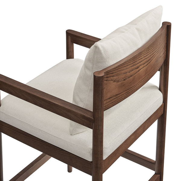 Modway Furniture Remington Counter Stool - Scandinavian-Inspired Solid Elm Design for Modern Dining & Bar Areas Salt EEI-7244-SAL