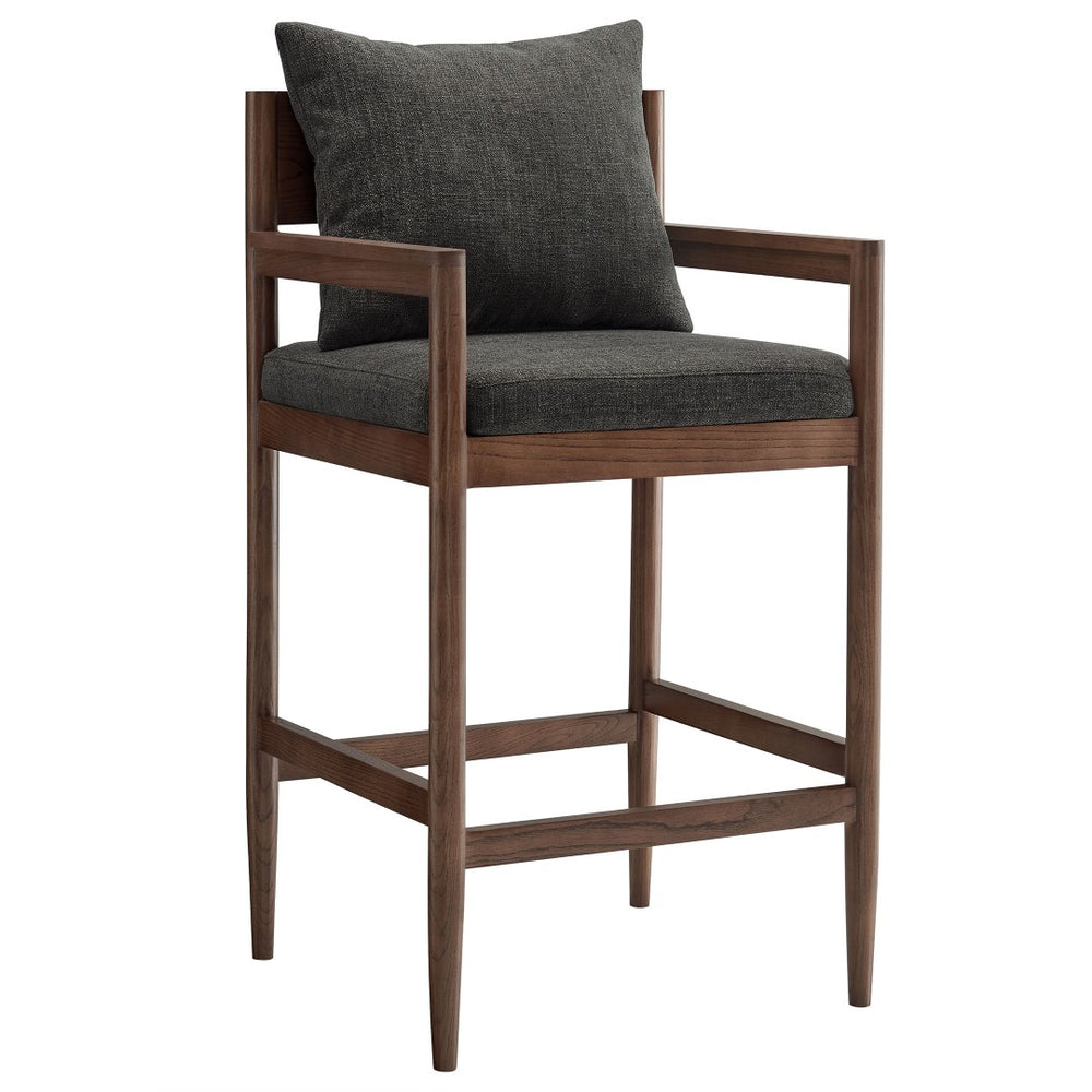 Modway Furniture Remington Bar Stool – Contemporary Scandinavian Design with Comfort and Support for Modern Spaces Charcoal EEI-7245-CHA