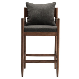 Modway Furniture Remington Bar Stool – Contemporary Scandinavian Design with Comfort and Support for Modern Spaces Charcoal EEI-7245-CHA
