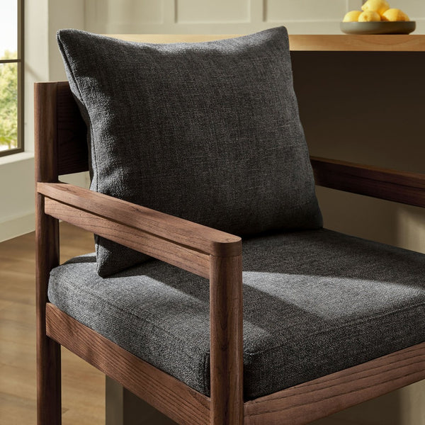 Modway Furniture Remington Bar Stool – Contemporary Scandinavian Design with Comfort and Support for Modern Spaces Charcoal EEI-7245-CHA