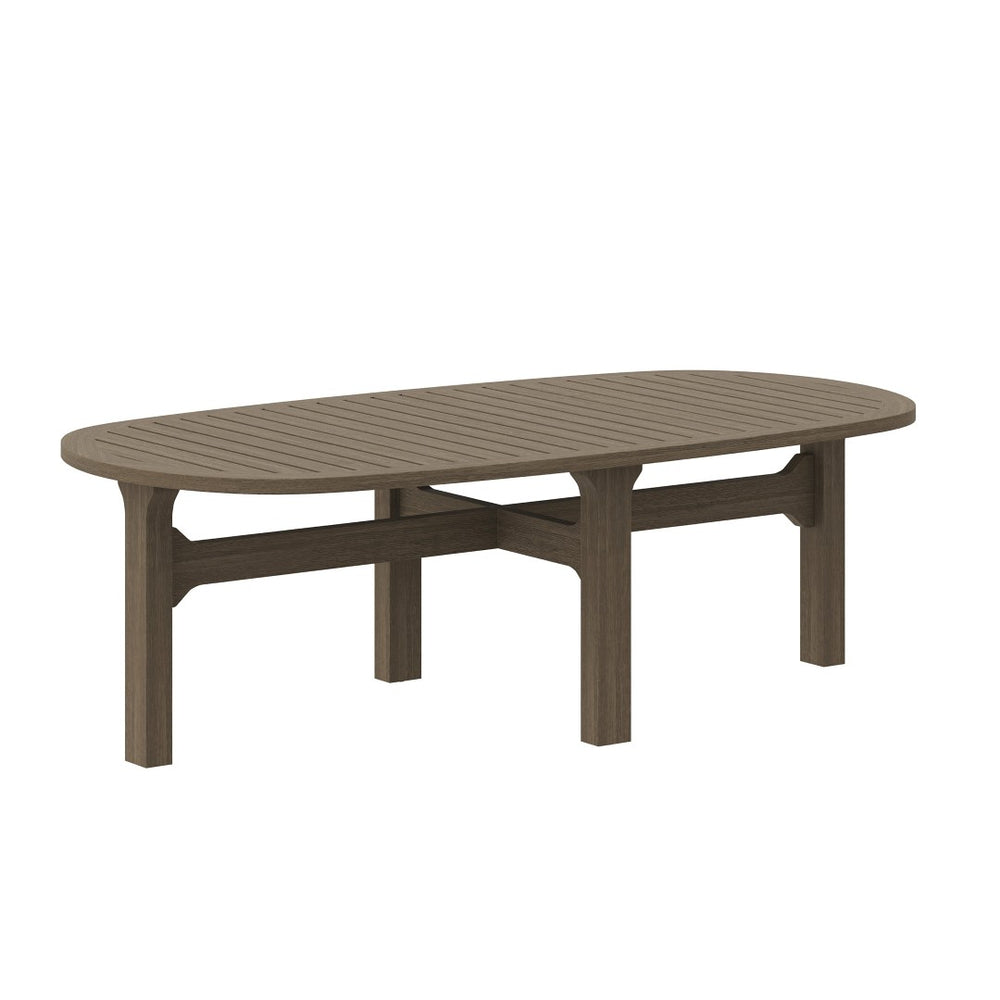 Modway Furniture Saratoga Teak Wood Outdoor Coffee Table - Stylish, Durable, Weather-Resistant Design for Patios EEI-7246-WGR