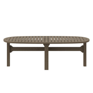 Modway Furniture Saratoga Teak Wood Outdoor Coffee Table - Stylish, Durable, Weather-Resistant Design for Patios EEI-7246-WGR